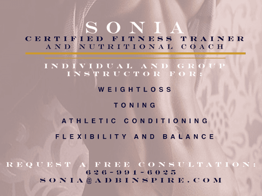 Sonia Personal Fitness Trainer