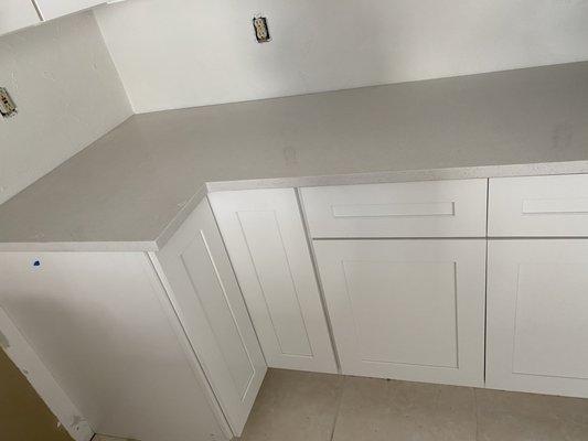 Installed all new cabinets top and bottom