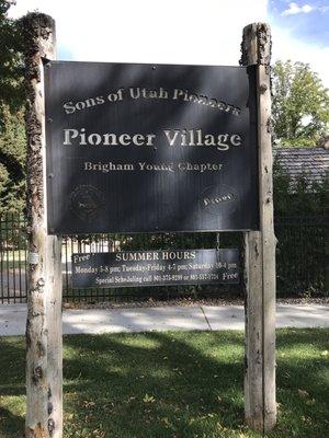 Pioneer Village and Daughters of Utah Pioneers