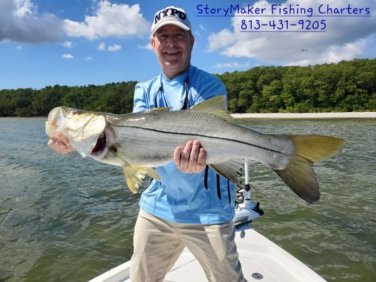 Jeff with a big snook.