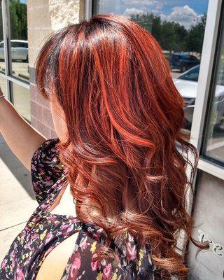 Balayage red