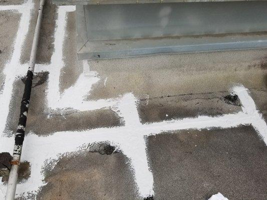 Modified Bitumen flat roof leak repair