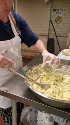 Making food from scratch, with just a splash of love.