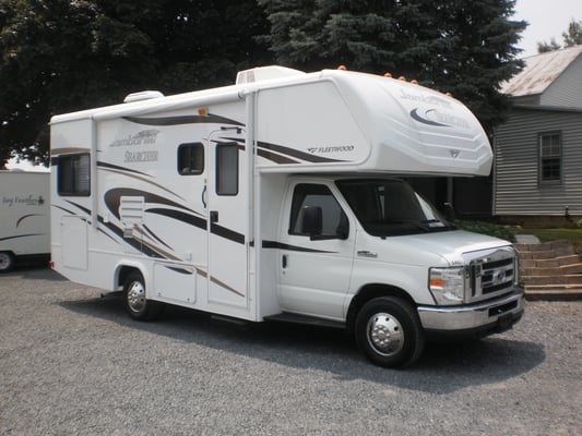 This is our Economy C Motorhome it is 23ft long and sleeps 5-6