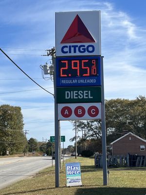 Great gas prices!