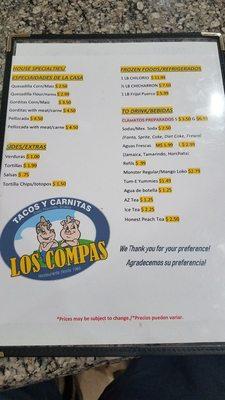 menu side 2