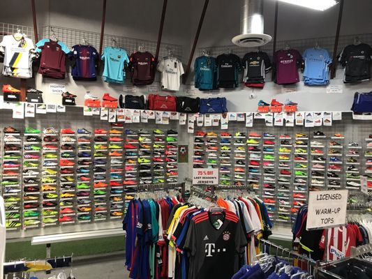 Large selection of cleats