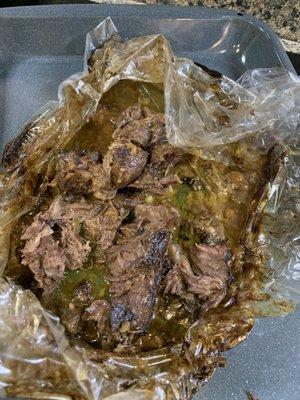 Lidl roast cooked in an oven bag. Full of so much fat it was inedible.