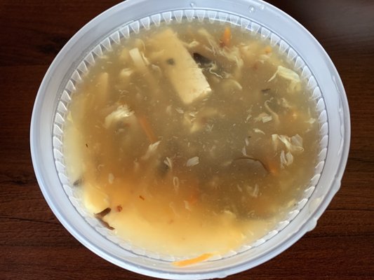 Head hot and sour soup