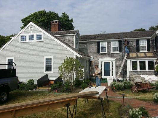 New Siding on antique home in Duxbury