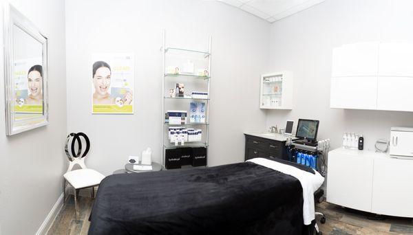 A clean and modern space to enjoy elevating your skin health!