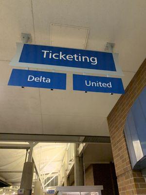 Ticketing sign