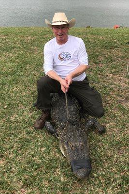 Caught a 8'8" gator Feb 2017