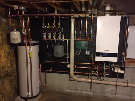 Wall hung boiler with indirect water heater!