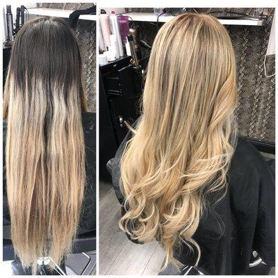 Before and after done by Sandra d