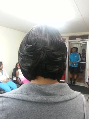 Feather bob sew-in