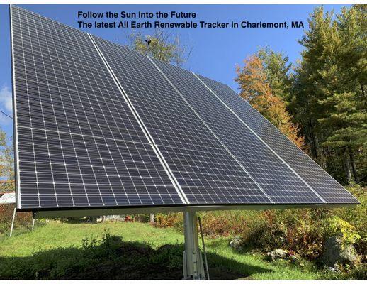 Follow the Sun into the Future! Another All Earth Renewable Tracker! Solar Store of Greenfield is 1 of only 5 premier dealers!