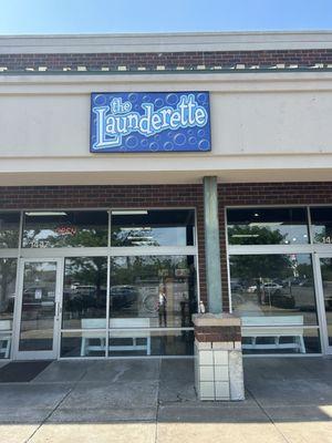 Exterior of the Laundrette.