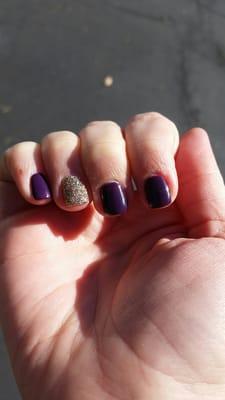 Lakers inspired nails