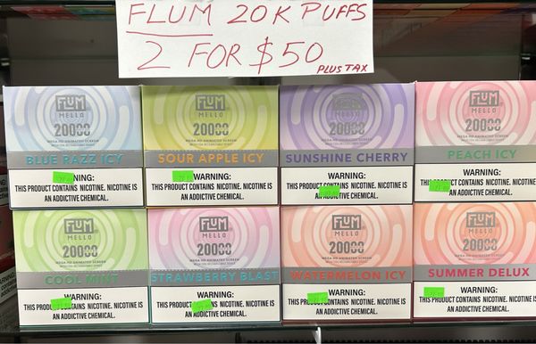 New FLUM MELLO 20k puffs