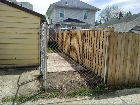 Chain link and picket replacement