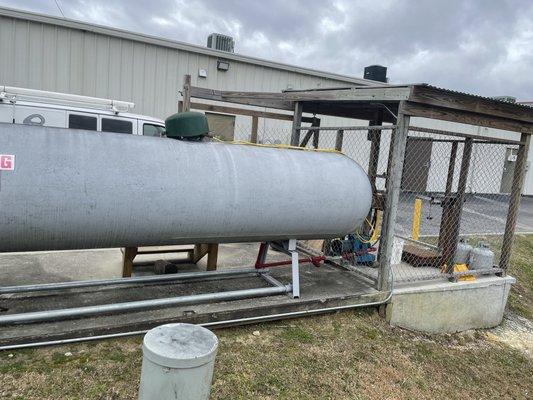 Conduit for propane filling station