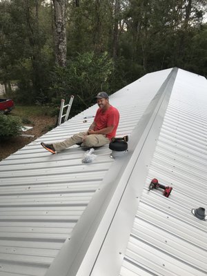 New metal roof