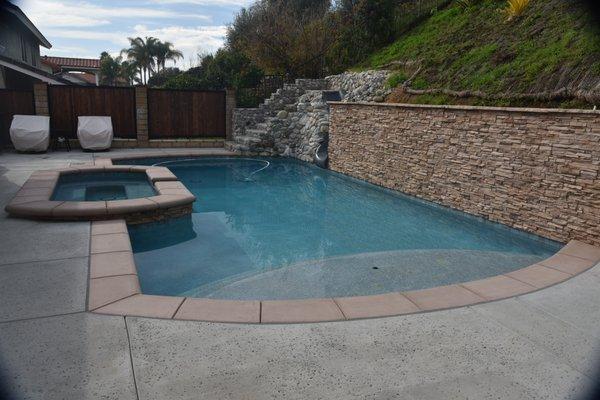 La Verne area, pool, spa, rock slide, etc