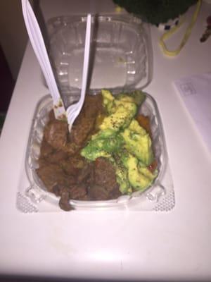 Beef Stew & Avocado