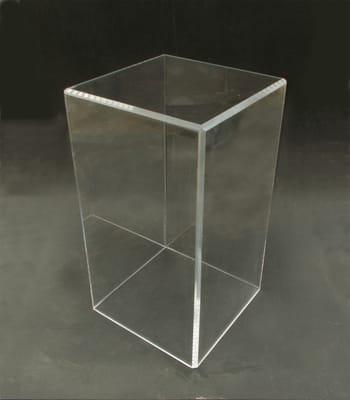 1/2" thick acrylic pedestal