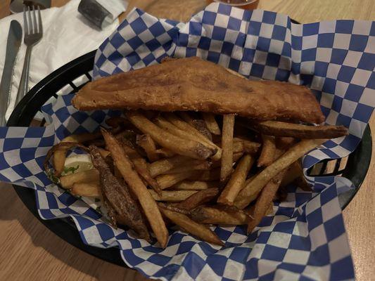 Beer Battered Haddock & Fries