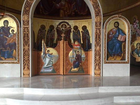 Altar gates at St. Barbara