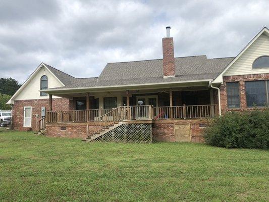 Weathered wood shingle roof replacement in Beebe, AR