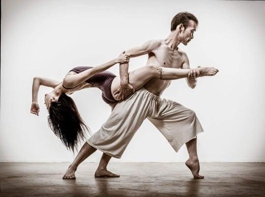 Our Ballet teacher Kana and her dance partner Kenji  Photography by Michael Higgins