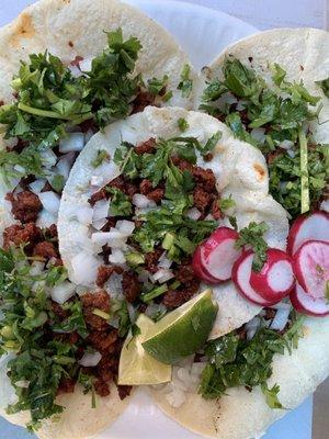 Tacos de pastor or adobada