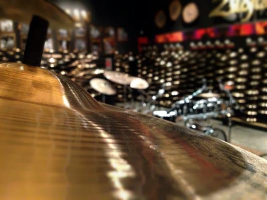 Hundreds of cymbals on display in our Cymbal Room and thousands of cymbals in stock! Don't see it? Just ask.