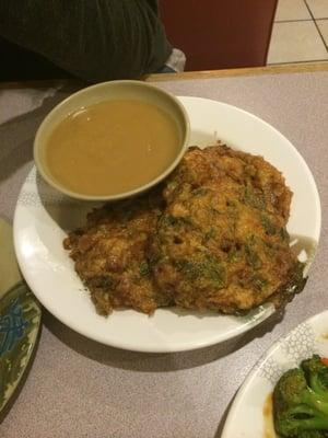 Egg foo young: mixed vegetable