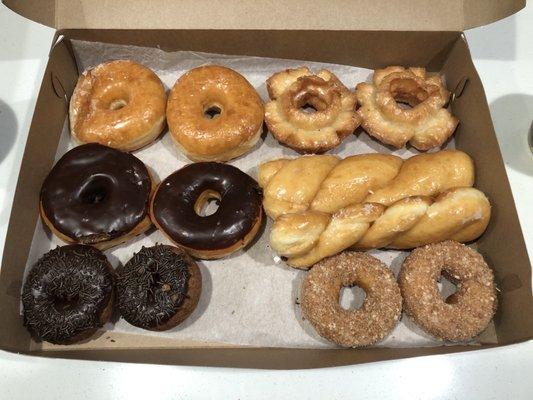 Dozen donuts from Daily Donut.