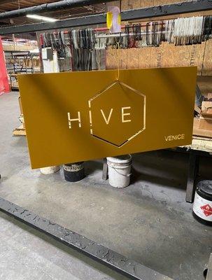 powder coated outdoor sign