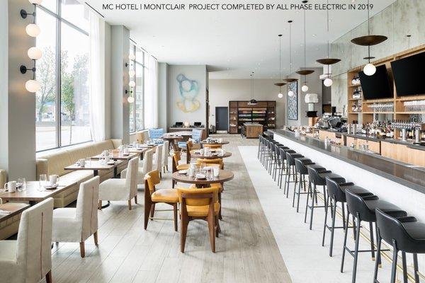 MC | Hotel Cafe Lighting Completed By All Phase Electric In 2019