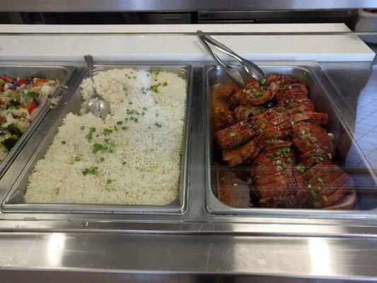 Char sui pork bento box item $7.99