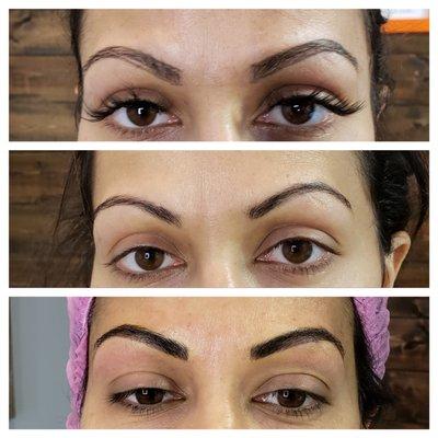 Microblading before and after