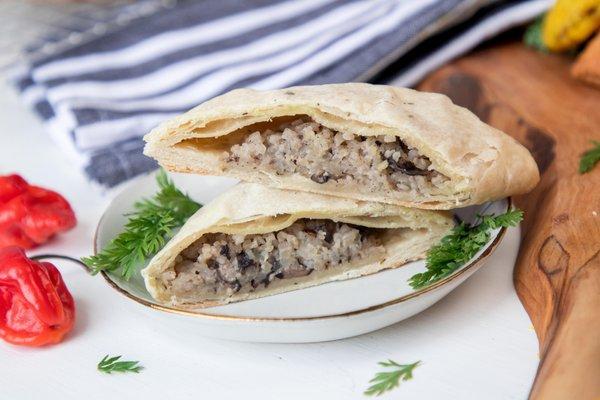 Jerk Shiitake vegan patty