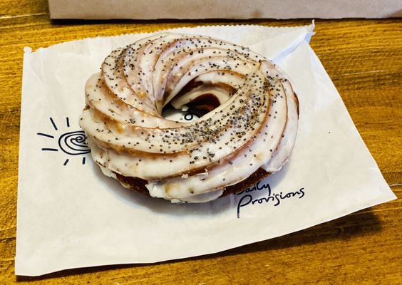 Lemon Poppyseed Cruller