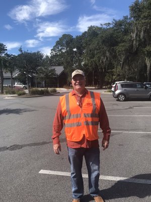 Jerry Hogan wearing a CrossFlight Safety vest