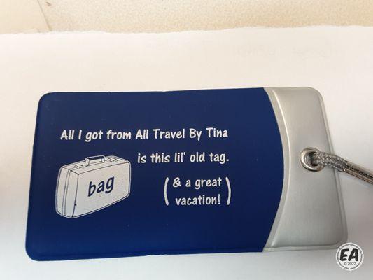 Promotional Luggage Tag Giveaway