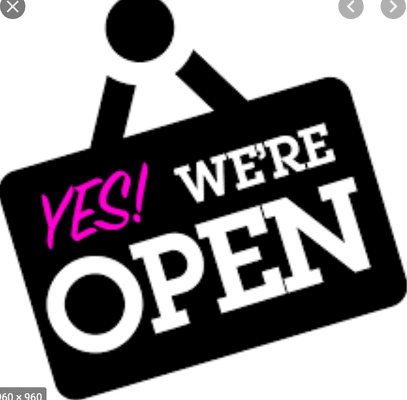 WE ARE OPEN!