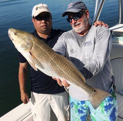 Nice redfish he caught!