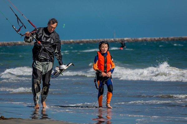 Never to young to learn Kitesurfing