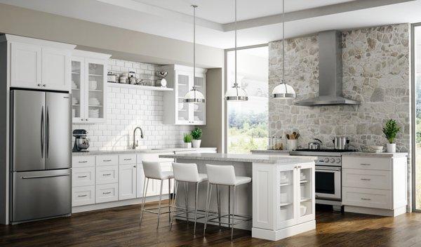 Union - JSI White Shaker Cabinets